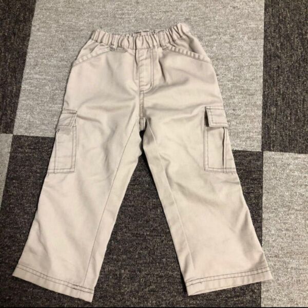 コムカイズム キッズ男の子 ベージュ ロングパンツ 2way