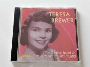 【美品】Teresa Brewer/ The Original Sound Of Miss MUSIC! MUSIC! MUSIC! CD JASMINE REC.CZECH JASCD388 テレサ・ブリュワー,01年コンピ