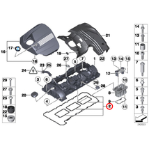 BMW F10 F11 F07 535i Hybrid5 N55エンジン タペットカバーパッキン ヘッドカバーガスケット カムカバーガスケット 11127587804_画像2