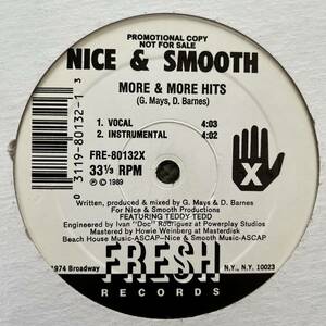NICE & SMOOTH MORE & MORE HITS EARLY TO RISE
