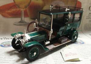 * ultra rare out of print * Franklin Mint *1/24*1907 Rolls-Royce Silver Ghost Touring Sedan green 