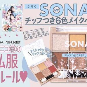 【nicola 2023年2月号付録】SONA チップつき6色メイクパレット（未開封品×2個セット）