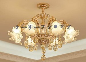 [ke- leaf shop ] super-gorgeous Europe and America manner chandelier reception interval . part shop restaurant crystal light stylish lighting equipment 8 light 