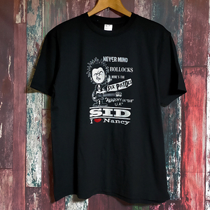 送込　Sex Pistols 　シド ヴィシャス 　I love Nancy　半袖Tシャツ 黒 Lサイズ