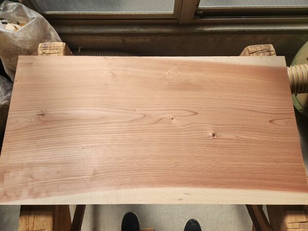 天然杉　自然乾燥済み　板目　赤身　DIY材料