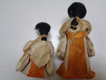 C459-60 時代雛人形 官女 人毛 節句人形 日本人形 アンティーク_画像2