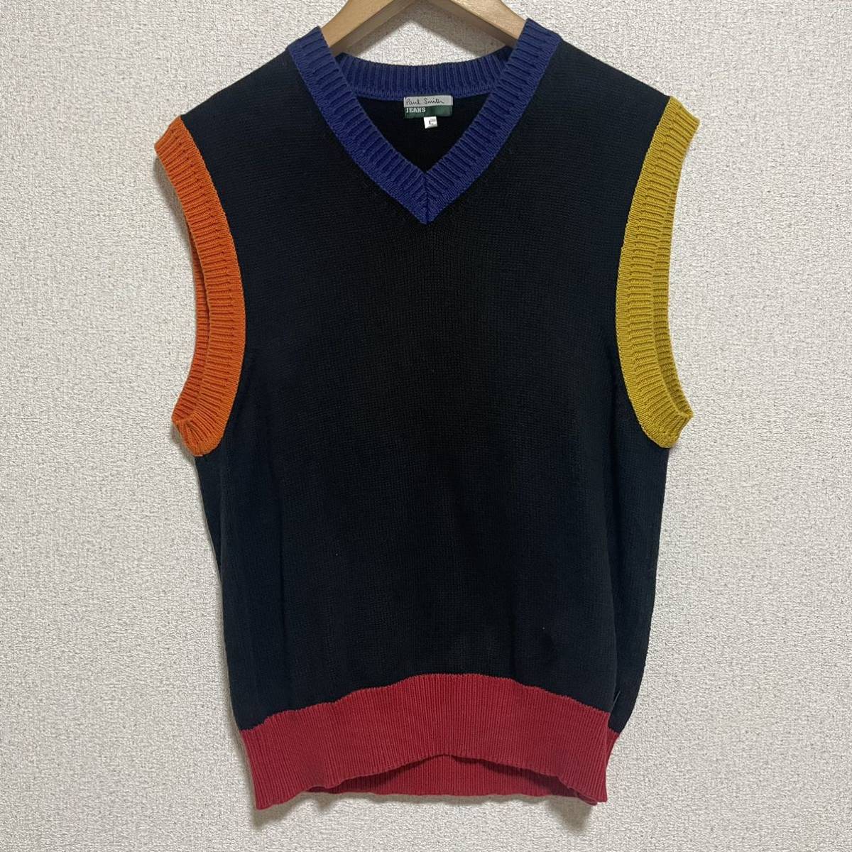 Paul Smith ポールスミス ベスト ジャガード 総柄 ハイゲージ ウール