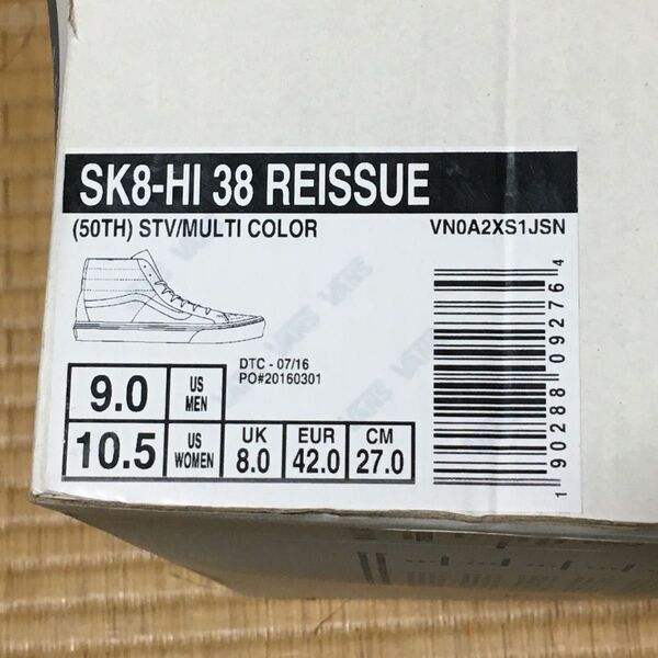 VANS バンズ SK8-HI 50周年モデル 新品未使用