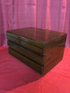  Showa Retro antique tree box wooden case Vintage old .. retro 