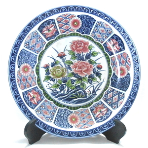  Imari .* large plate ornament plate flower writing sama 