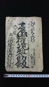 ｖ◇　江戸期？　浄瑠璃書籍　彦山権現誓助剣 上 六ツ目　1冊　発行年不明　須磨浦返討の段　紐綴じ　和本　古書/O02