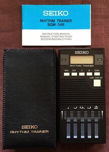 Seiko/Rhythm Trainer/SQM-348/Beauty/Complete Movement/Rhythm Trainer/Seiko/Metro Nome/Electronic Metro Nome/Body/кожаный чехол/Введение/1988