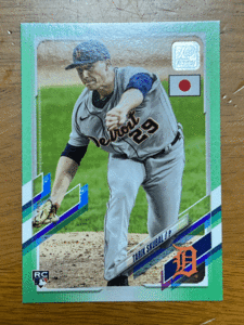 2021 Topps Japan Edition タリック・スクーバル Tarik Skubal Green Parallel /75 #118 RC