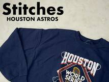 ☆送料無料☆ Stitches USA直輸入 古着 プルオーバー MLB HOUSTON ASTROS ヒューストン・アストロズ 裏起毛 スウェット トレーナー メンズ_画像1