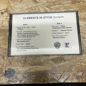 シHIPHOP,R&B ELEMENTS IN STYLE SAMPLER アルバム TAPE 中古品