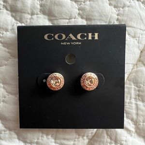 【☆新品☆】コーチ COACH オープンサークル ストーン スタッド ピアス