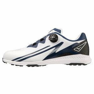 Новый ■ Mizuno ■ 2023.2 ■ nexlight wg bore spikez ■ 51gm2335 ■ Белый / темно -синий ■ 28,0 см ■ eee ■ Роскошь "легкость"