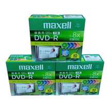 maxell 日本製 録画用 DVD-R 8倍速 10枚 DR120MIXB.S1P10S A 3パックセット_画像1