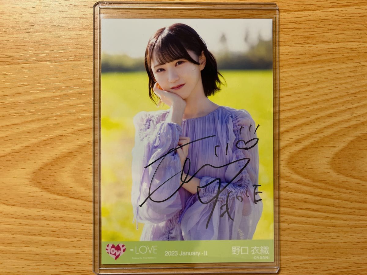 PayPayフリマ|イコラブ =LOVE 野口衣織 生写真 全国ツアー2023会場 ...