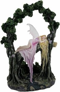 セリーナ・フェネク作 子守唄 眠れる森の妖精彫像 装飾アート彫刻 リビング プレゼント 贈り物(輸入品