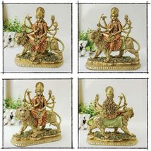 ヒンズー教の女神 ドゥルガー彫像 - インド神ムルティ・プジャ彫刻 ディワリデー・マンディール・プージャ アート彫刻(輸入品_画像5