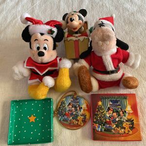 ディズニー　クリスマス　ぬいぐるみバッチ　バッジ　ミッキー グーフィー　オーナメント　ボビンヘッド　15周年　ランド　ストア　disney