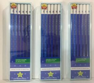 UNITED COLORS OF BENETTON Benetton Mitsubishi pencil 2B 3 dozen set ( case attaching ).... pencil new goods * unused 