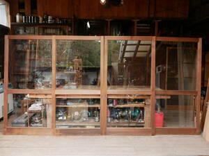 『帯残建具(クリアガラス)』No,241 総杉 無垢材 ゆらゆらガラス 間仕切り 木製建具 リノベーション ヴィンテージ アンティーク DIY