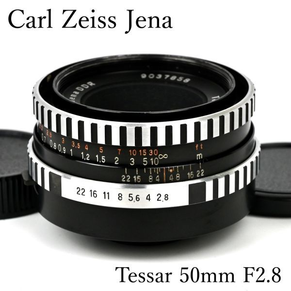 訳あり品】 カールツァイス Carl Zeiss Jena Tessar 50mm F2.8 レンズ