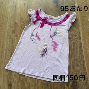 ベビーギャップ Tシャツ　トップス　90・95・100 半袖　リボン　スパンコール　袖フリル