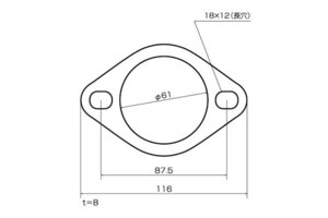 SARD サード マフラーパーツ 触媒ガスケット ユーノスロードスター NA6CE H1.9～ B6-ZE IN/OUT