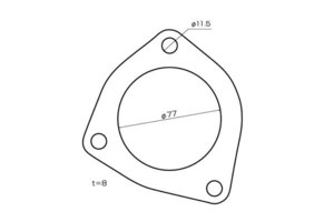 SARD サード マフラーパーツ 触媒ガスケット クラウンエステート JZS171W H11.12～ 1JZ-GTE IN