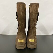 【中古】UGG ロングブーツ 24cm ＜靴＞ シューズ ブラウン ムートン ブラック レディース 女性用 ブランド_画像3