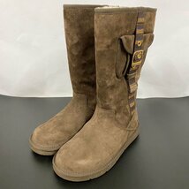 【中古】UGG ロングブーツ 24cm ＜靴＞ シューズ ブラウン ムートン ブラック レディース 女性用 ブランド_画像1