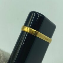 【中古】Cartier カルティエ ＜ライター＞ ブラック ゴールド ガスライター ブランド ロゴ_画像5