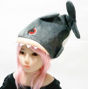 サメ　被り物　さめ　帽子　コスプレ　ぬいぐるみ【現品写真有】