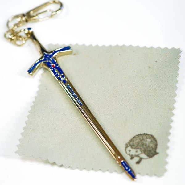 キーホルダー fate エクスカリバー 刀セイバー 剣 グッズ セイバー 金青 グッズ キーリング