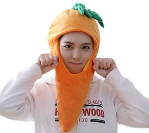  carrot hat cosplay headdress soft toy [ reality goods photograph have ]