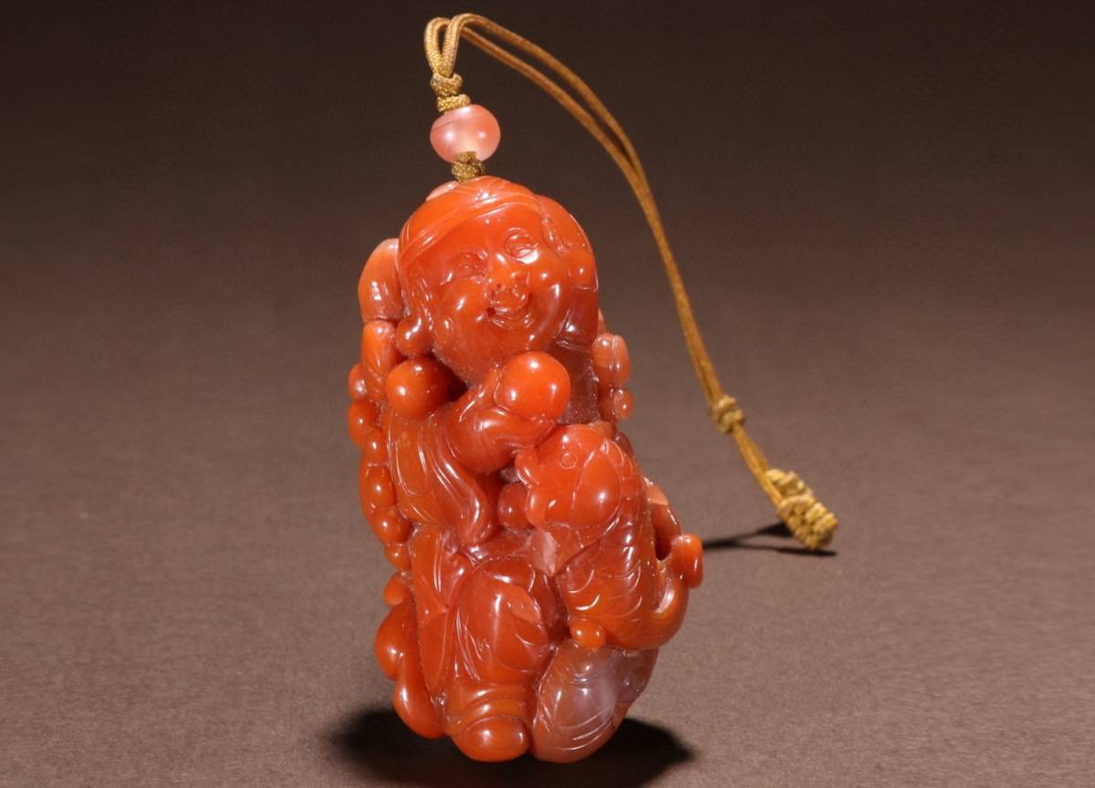 新品 中国古美術 清時代瑪瑙茶碗 共箱、共布 共紙 C22-1 共紙 - htii