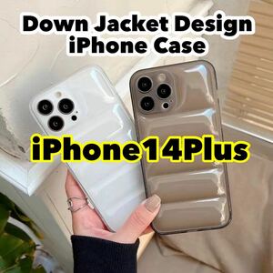 iPhone14plusケース ダウンジャケットケース 耐衝撃 TPUケース スマホケース iPhoneケース iPhone14plusケース iPhone14 Plusケース