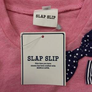 M26◇SLAP SLIP | スラップ スリップ リボンモチーフ付きカットソー ピンク 新品 サイズ９０cmの画像5