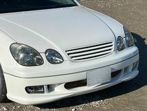 絶版品 アリスト TOM'S フロントバンパー JZS160 JZS161 062 ホワイトパールクリスタルシャイン トムス ARISTO トヨタ エアロ 売り切り_画像9