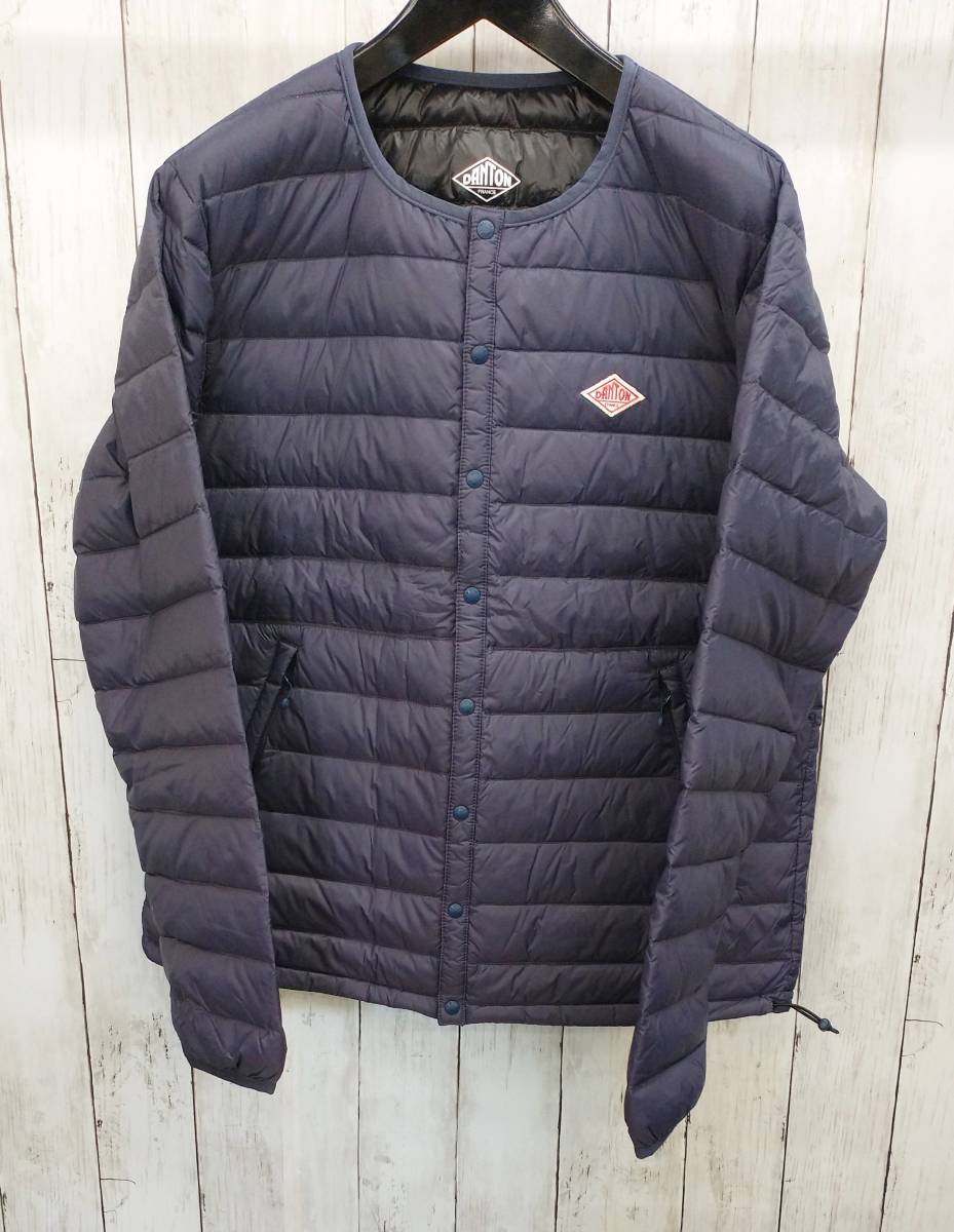 DANTON ダントン 19A−KW−001 JD−1751 ノーカラー インナー ダウン ジャケット ナイロン 38 洋品紳士服/248 ファッション メンズファッション