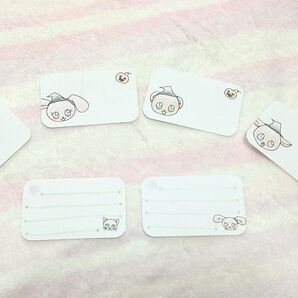 【ハンドメイド】ミニメッセージカード6枚セット(ハロウィーン&ミニ便箋調)