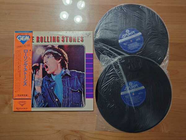 ★ローリング・ストーンズ The Rolling Stones★帯・ジャケット汚れあり★帯付★2LPレコード★中古品