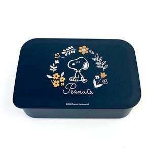  Snoopy coating lunch box navy blue lunch box lunch school office 