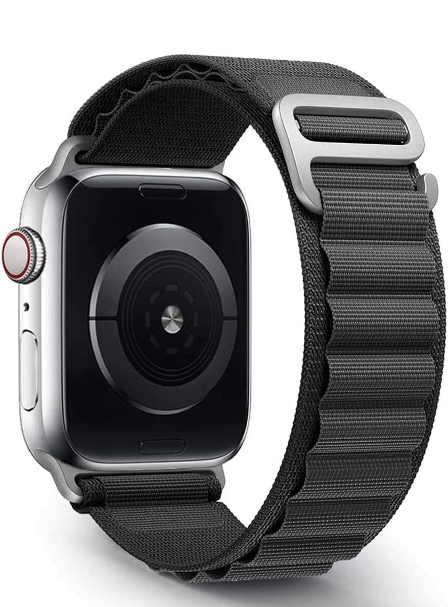 ラバーベル】 49mm クリア黒 apple watch ultra ポリカーボネート