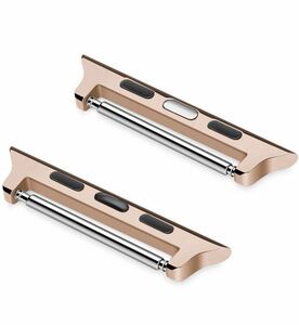  Apple watch Apple Watch band adaptor 42/44/45/49mm exchange metal fittings pin type connection vessel rug width 22mm 2 piece set tool un- necessary rose Gold 