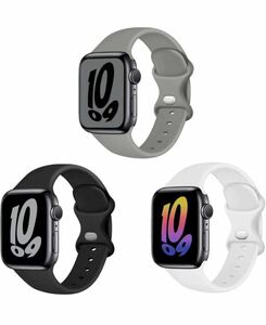 3本セット アップルウォッチ バンド iwatch series Ultra/8/7/6/5/4/3/2/1/SE スポーツバンド 交換用ベルトiwatch 38/40/41/mm