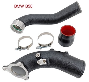 特価 ☆ BMW F30 340i M340ix B58 3.0Lターボ アルミ チャージパイプ マイナー後 2015～ ブラック CHARGE PIPE ブーストパイプ